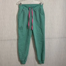 Figs Women’s Size S Surgical Green 2822 Zamora Cargo Scrub Pant - Pockets