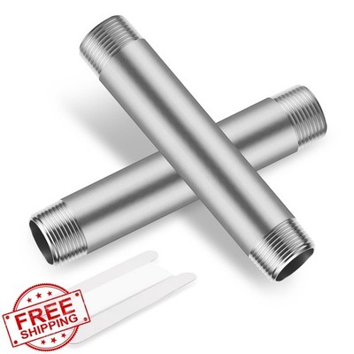 Home TZH 3/8'' NPT Male Nipple 4'' Pipe 2 Pcs