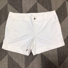 Gap White Slash Pockets Cotton Spandex Shorts 20 W42  L5  