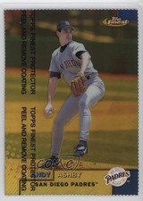 1999 Topps Finest Gold Refractor 10/100 Andy Ashby #91 11pj