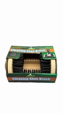 Heavy Duty Wooden Shoe Brush Cleaner Outdoor Floor Mount Or Portable,