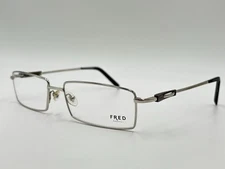 FRED LUNETTES CAYMAN C1 003 Eyeglasses Silver AUTHENTIC FRANCE