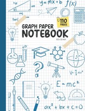 Graph Paper Composition Notebook: Quad Ruled 5x5, Grid Paper  110 Pages, 8.5 x