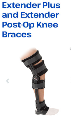 Never Worn BREG Extender Plus Knee Brace Quick  Application Adjustable M-L