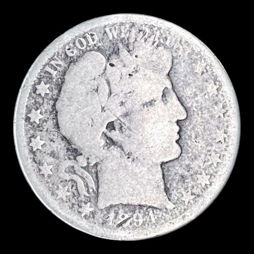 1894-S Barber Silver Half Dollar