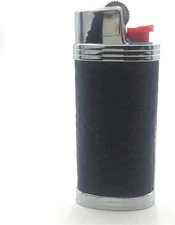 Metal Leather Lighter Case Cover Holder for BIC Mini Lighter J5