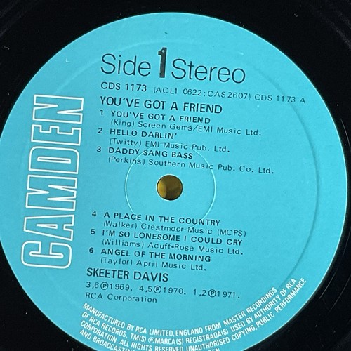 Skeeter Davis Youve Got a Friend, Camden Vinyl LP 12" Record - Picture 5 of 6