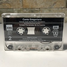 Canto Gregoriano EMI Classics Cassette Tape Ismael Fernandez de la Cuesta Chant