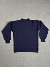Traditional Guernsey Pure Wool Guernsey Woollens Fisherman Jumper Made In UK 44”