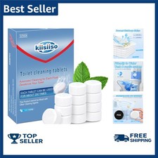 Toilet Bowl Cleaner Tablets, 12 Pack, Lime and Rust Removers, Automatic Tank Cle