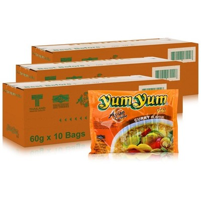 Yum Yum Instant Nudeln Curry 60g - Fertiggericht (30er Pack)