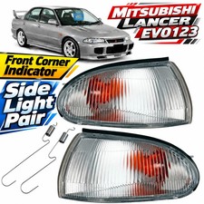 Mitsubishi Evo 1 2 3 Cb1 Front Indicator Corner Light Clear Pair 92-95