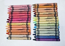 VTG Crayola Crayons by Binney  Smith Lot of 31 Colors some RARE - Preowned