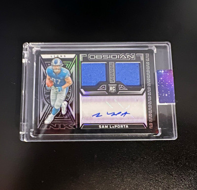 2023 Panini Obsidian Sam LaPorta Rookie Jersey Ink Auto RJI-SLA /75