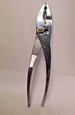Vintage CRAFTSMAN 8" Chrome Slip Joint Pliers 45373 USA Wire Shear