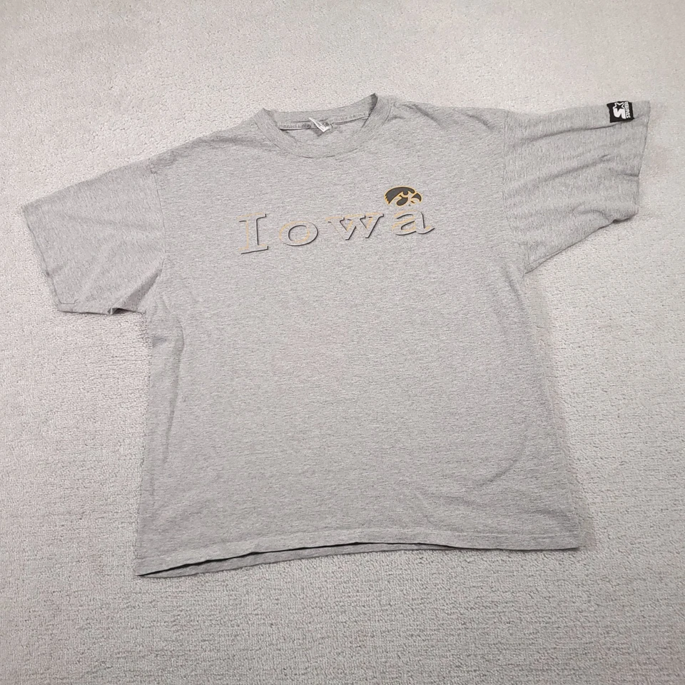 Vintage 90s Starter Iowa Hawkeyes NCAA Graphic T-Shirt Mens Large Made In USA - Image 2 of 4