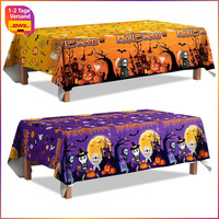 Halloween Tischdecke Deko Set 2 StüCk FröHliche TischwäSche FüR Feierlichkeiten