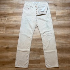 Diesel Kulter Corduroy Pants Mens 28x30 Beige Cream Straight Leg Button Fly Y2K