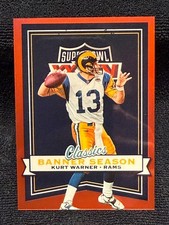 7/50 Kurt Warner 2022 Panini Classics Banner Season Red Prizm BS-8 Rams SB XXXIV