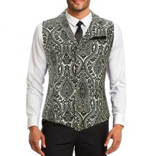 Mens Formal Vest Size Medium Steampunk Pirate Western Victorian Party Business