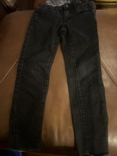 BCBG Girls Black Skinny Jeans Size 6 Zip Button Closure 12.99 OBO
