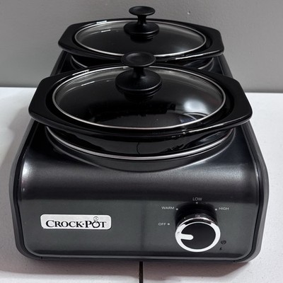 Crock-Pot Hook Up Slow Cooker - 1 Unit w/ Two 1 Qt Pots,  Model SCCPMD1-CH