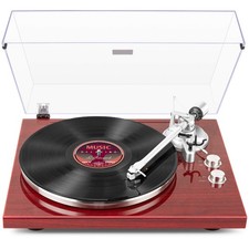 1 BY ONE Belt Drive Turntable with Bluetooth Connectivity, Built-in Phono Pre...