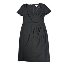 BANANA REPUBLIC Pleated Faux Wrap Bust Retro Shift Size 2 Dress