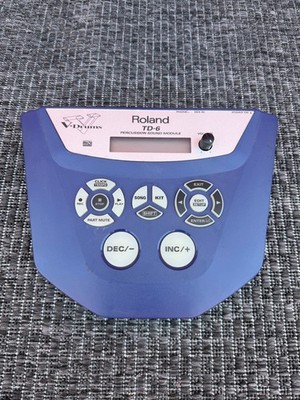 Roland TD-6 V-Drums Percussion Sound Module w/ Cable Set, Mount & Power Supply