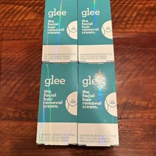 4× GLEE the facial hair removal cream 75ml Total EXP.  12/2021