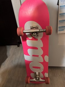 Enjoi Pink Skateboard Formula Four Wheels And Thunder Trucks
