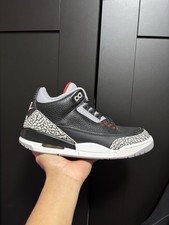 Size 8.5 - Jordan 3 Retro OG Mid Black Cement for sale online | eBay