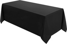 1 Pack Tablecloth 90  132inch Rectangle Table Cloth Polyester, Stain Wrinkle