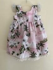 Hawaiikleid Mädchen Baby Hawaii Tiki Rockabilly Hula Girl Rosa 50er Kleid Kinder