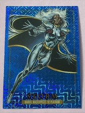 2024 Upper Deck SkyBox Marvel Masterpieces '92 Platinum Blue Traxx STORM #86 UD