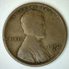 1910 S Lincoln Wheat Bronze 1c Penny Cent US Coin Very Good Condition