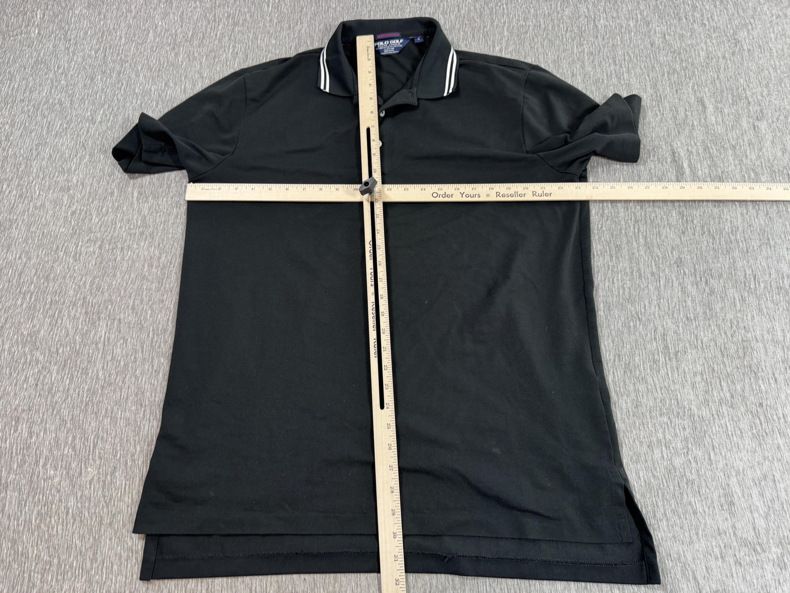 Polo Ralph Lauren Polo Shirt Mens Large Black Performance Polo Golf Stretch Knit thumbnail 6