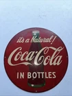 Vintage 1953 Coca-Cola 16” Round Metal Sign Robertson 4-53 Original