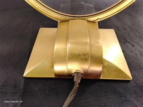 Jefferson Golden Hour Mystery Uhr 9,5''H Vintage LÄUFT Schreibtisch Kaminsims elektrisch mcm - Bild 5 von 5