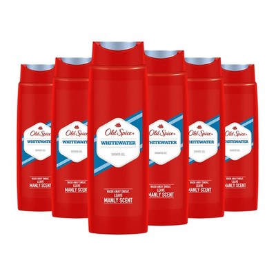 Old Spice Whitewater Shower Gel, Case of 6 - Fresh Adventure Scent for Men