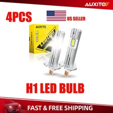 H1 Headlight Super LED White 6500K Bright Conversion High Low Bulbs Beam Set 4x