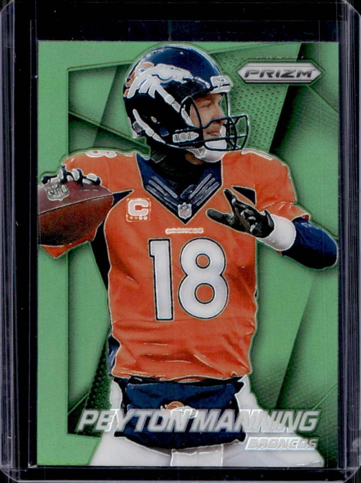2014 Prizm Peyton Manning Green #58 Broncos