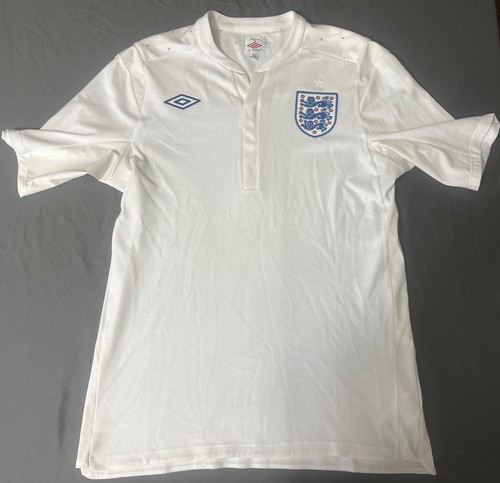 England National Team Jersey Mens 40 White Umbro Home Football Shirt 2010 2012