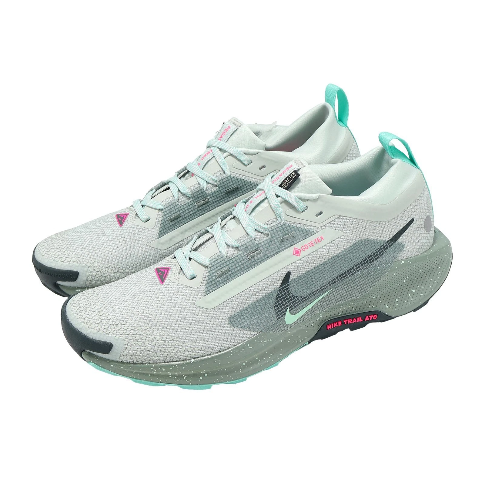 Nike Pegasus Trail 5 GTX Gore-Tex Light Silver Clay Green Men Running FQ0908-013
Opens in a new wind