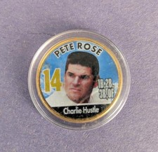 PETE ROSE ** Baseball Legends ** JFK Kennedy Half Dollar 24K Gold Plated US Coin