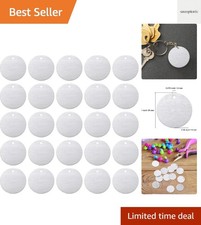 Aluminum Blanks 1 Inch with Hole - Ideal for Jewelry Crafting  Stamping