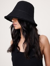 Black Penny Woven Bucket Hat by Hat Attack