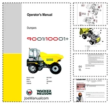 Wacker Neuson 9001 10001 Dumpers Operators Manual PDF