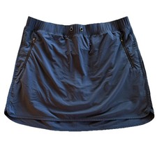 Athleta Women s XL Skort Zip Pockets Blue Whi...