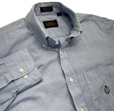 VTG Chaps Ralph Lauren Button Down LS Chambray Dress Shirt Men’s 16-32/33 Blue